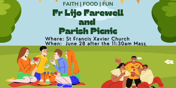 Fr Lijo Farewell and Parish Picnic 6/28/26